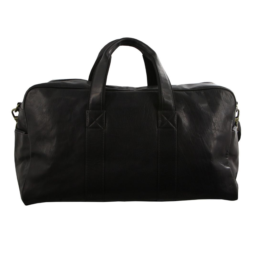 Overnight Bags Pierre Cardin Rustic Leather Business Overnight Bag Hombre Negras | WIDG-83641