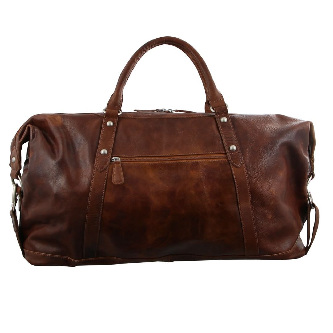 Overnight Bags Pierre Cardin Rustic Leather Business Overnight Bag Hombre Marrones | LGTJ-89240