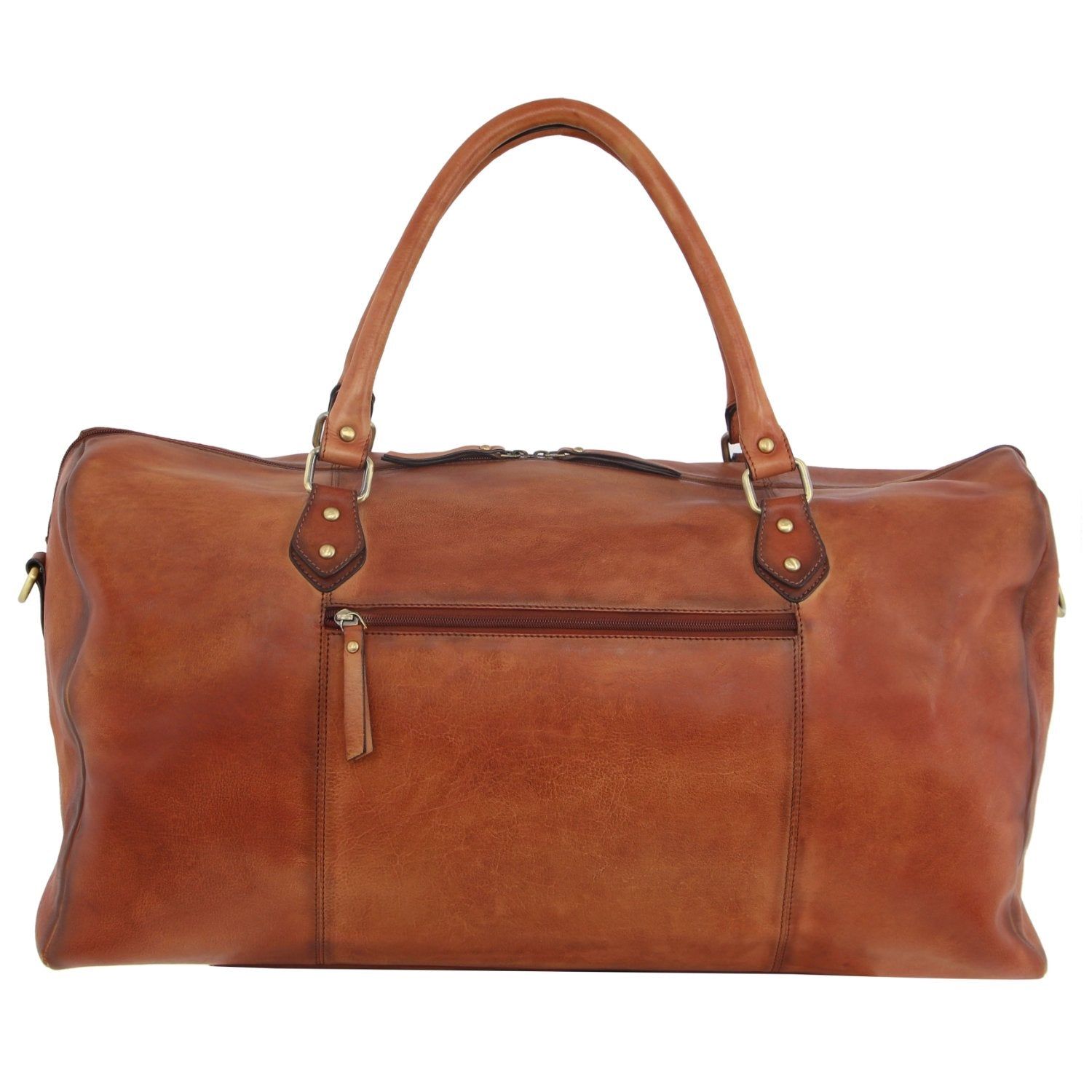 Overnight Bags Pierre Cardin Smooth Leather Overnight Bag Travel Marrones | VKSO-67253