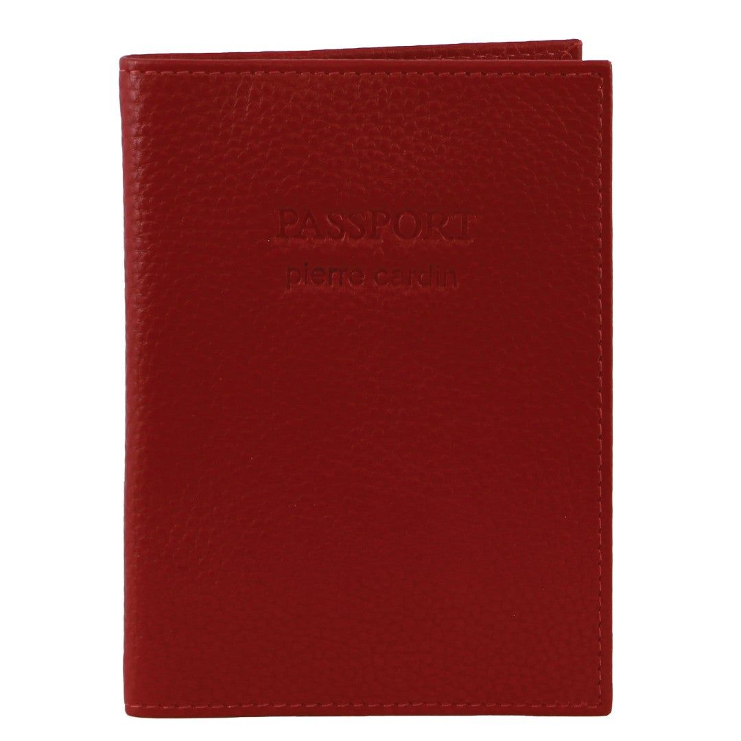 Passport Wallets Pierre Cardin Leather Passport Wallet Cover Travel Rojas | ZQAM-37291