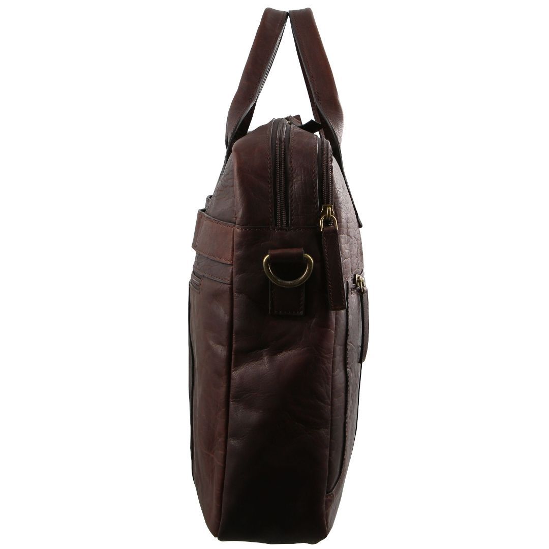 Portátil Pierre Cardin Rustic Leather Computer Bag Travel Marrones | CLBM-94318