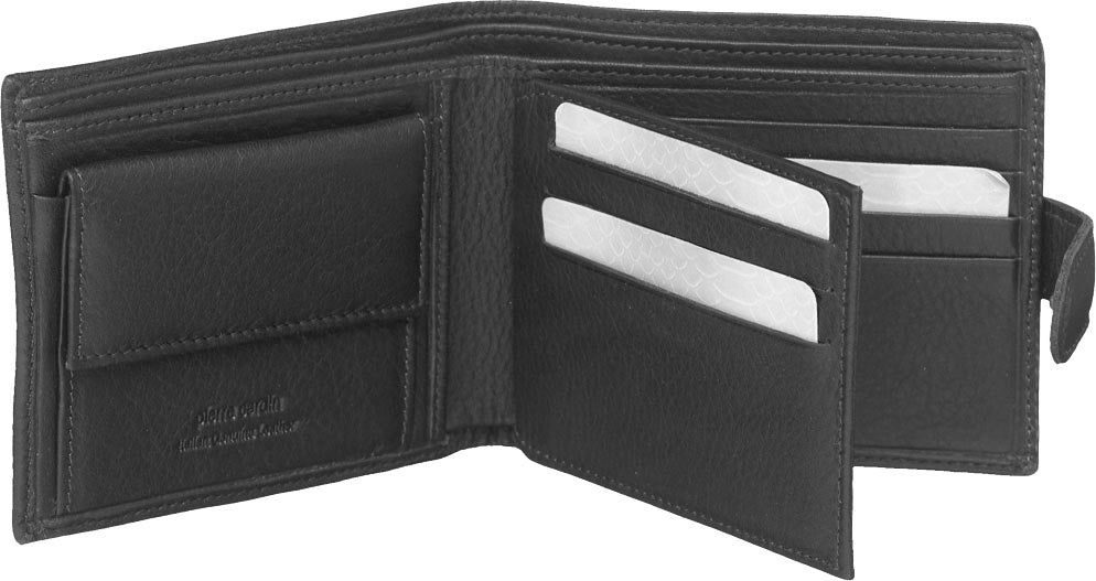 Tab Wallets Pierre Cardin Italian Leather Wallet Card Holder Hombre Negras | GPRV-93847