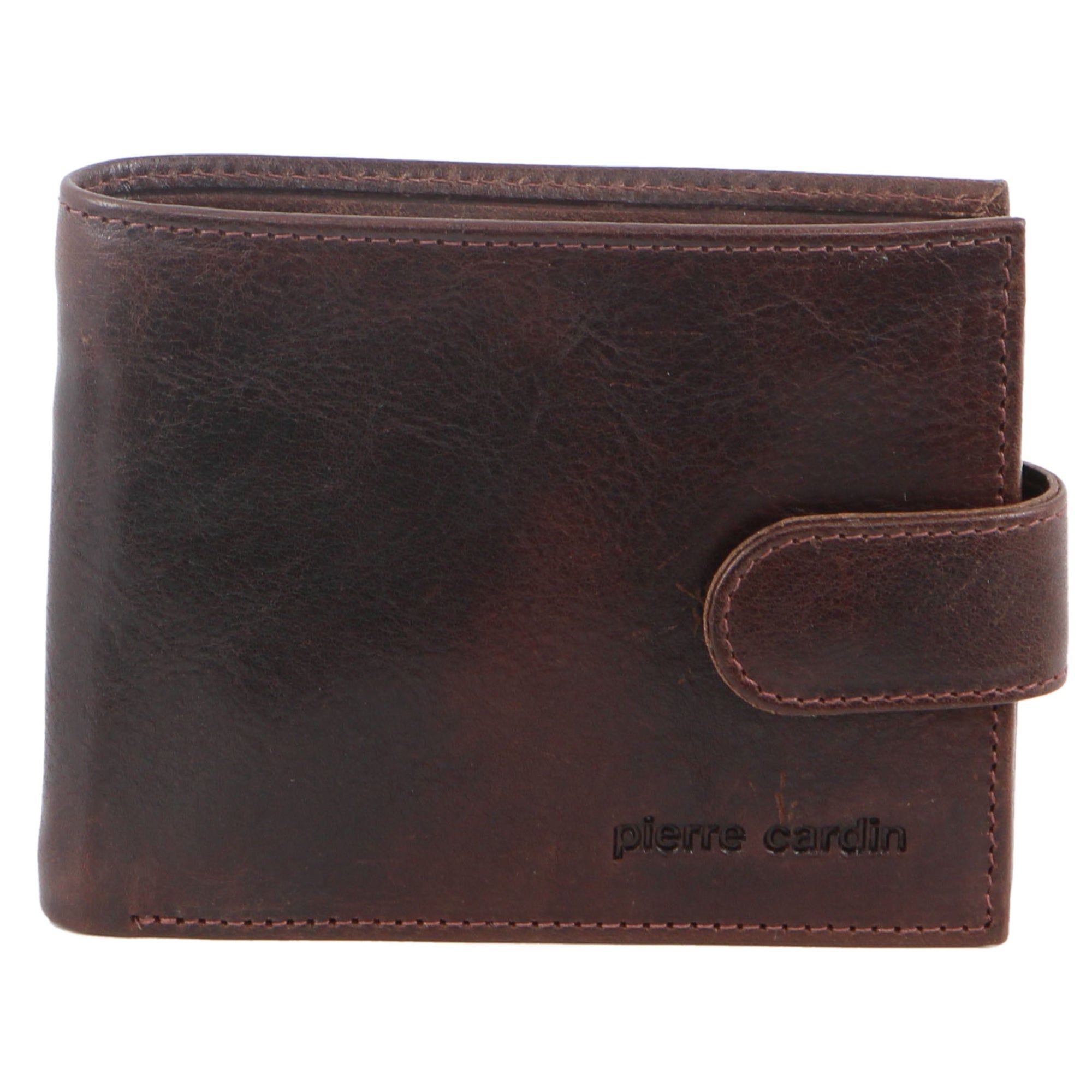 Tab Wallets Pierre Cardin Italian Leather Tab Wallet Hombre Negras | IWFC-74685