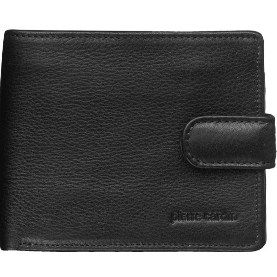 Tab Wallets Pierre Cardin Italian Leather Tab Wallet Hombre Negras | IWFC-74685