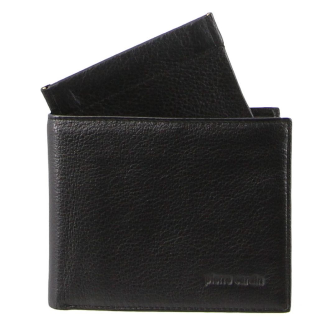 Tarjeteros Pierre Cardin Italian Leather Wallet Card Holder Hombre Negras | GUZM-53871