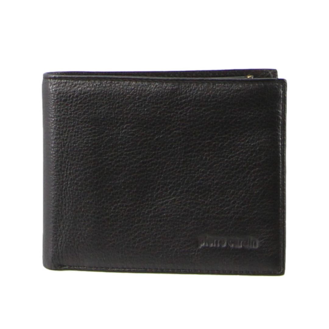 Tarjeteros Pierre Cardin Italian Leather Wallet Card Holder Hombre Negras | GUZM-53871